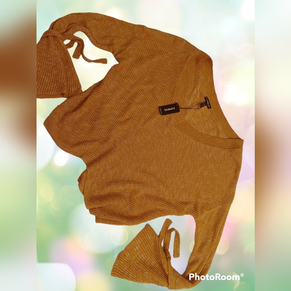 Express cropped sweater women L